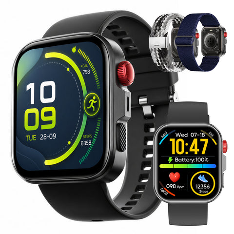 VERVOS LC80 Smart Watch, 1.83" HD Fitness Tracker for Men and Women with Bluetooth Calls, Heart Rate, Sleep and Blood Oxygen Monitoring