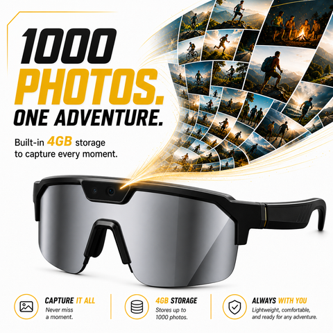 VERVOS Q01 AI Smart Glasses with Camera, Video Recording & 139-Language Translation – Gray